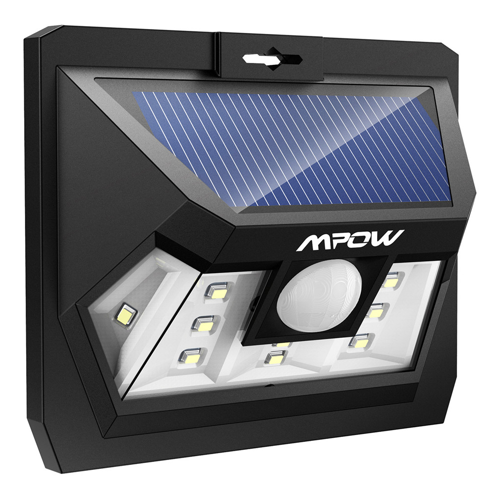 【送料無料】Mpow 10 LED ソーラーライト センサーライト 人感センサーライト 防犯ライト 外灯 壁掛け式 太陽発電 省